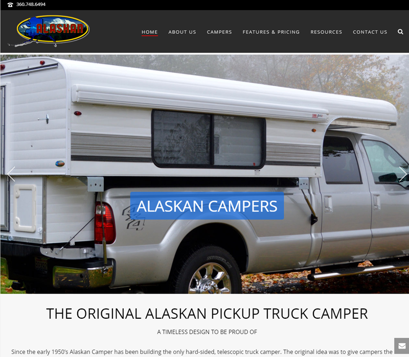 AK Campers Web Design